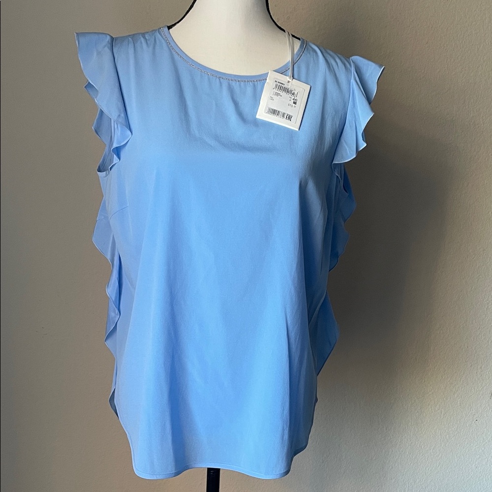 Peserico Italian 94% silk Blouse . NEW with Tags . Sz 46 (8-10)